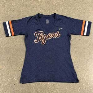 Nike Detroit Tigers Womens Half-Sleeve V-Neck Tee Genuine Merch 2013 - M